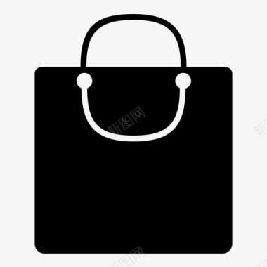 购物袋商店购物者图标图标