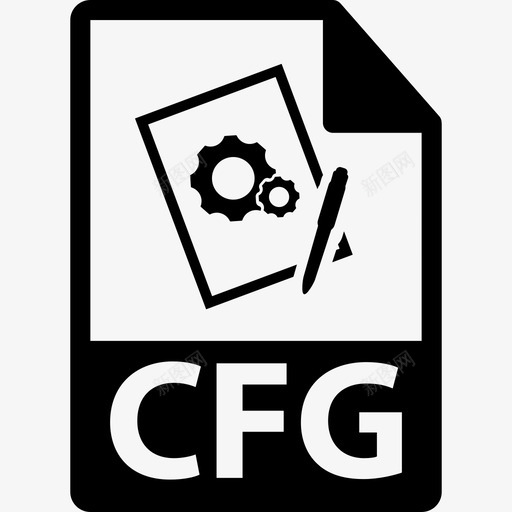 CFG文件格式符号界面文件格式图标svg_新图网 https://ixintu.com CFG文件格式符号 文件格式图标 界面