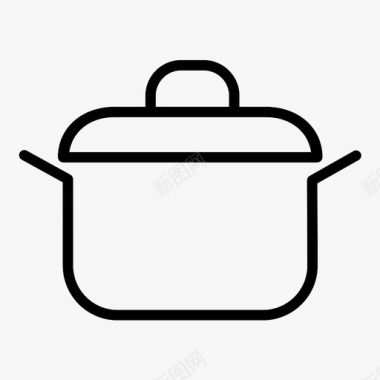 锅饭锅锅盖图标图标