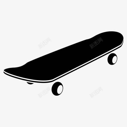 滑板轮子街道图标svg_新图网 https://ixintu.com 动作运动 溜冰 滑板 滑板运动 街道 轮子