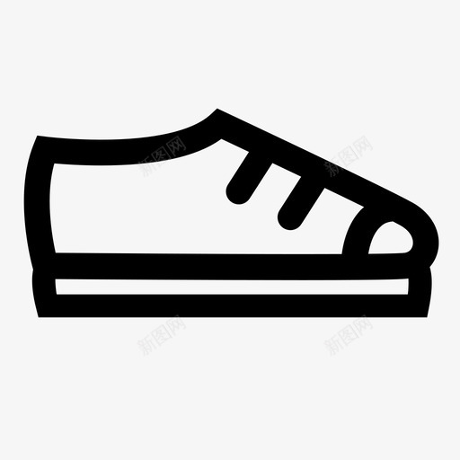 鞋训练器网球鞋图标svg_新图网 https://ixintu.com 系带 网球鞋 脚 训练器 踢腿 鞋