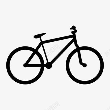 自行车交通工具推自行车图标图标