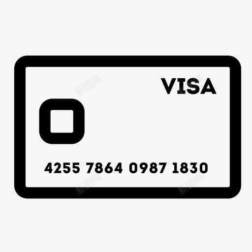 visa卡图标svg_新图网 https://ixintu.com visa卡