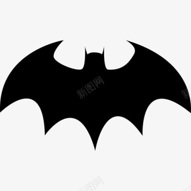 蝙蝠有锋利的翅膀轮廓动物随机图标图标