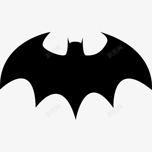 蝙蝠有锋利的翅膀轮廓动物随机图标svg_新图网 https://ixintu.com 动物 蝙蝠有锋利的翅膀轮廓 随机图标