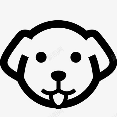 狗动物可爱的图标图标