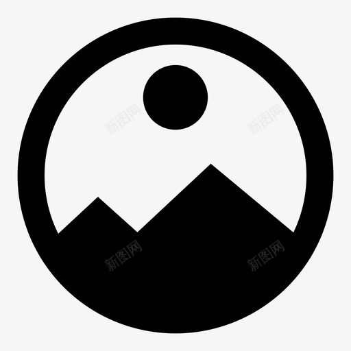 表现呈现图标svg_新图网 https://ixintu.com 伊康 呈现 图像 图片 山脉 描绘 照片 肖像 表现 风景