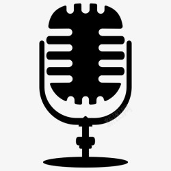 脱口秀演讲麦克风唱歌声音图标高清图片