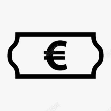 价格标签货币欧元图标图标