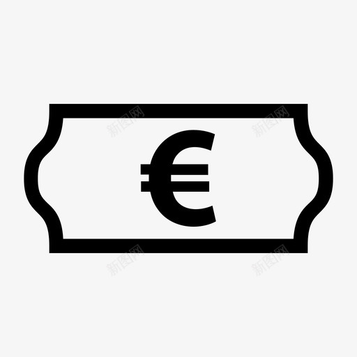 价格标签货币欧元图标svg_新图网 https://ixintu.com 价格标签 成本 标签 欧元 货币