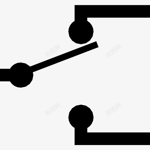 开关电子电路电子图标svg_新图网 https://ixintu.com 单刀双掷 工程 工程师 开关 开关单刀双掷 技术 电子 电子电路 硬件