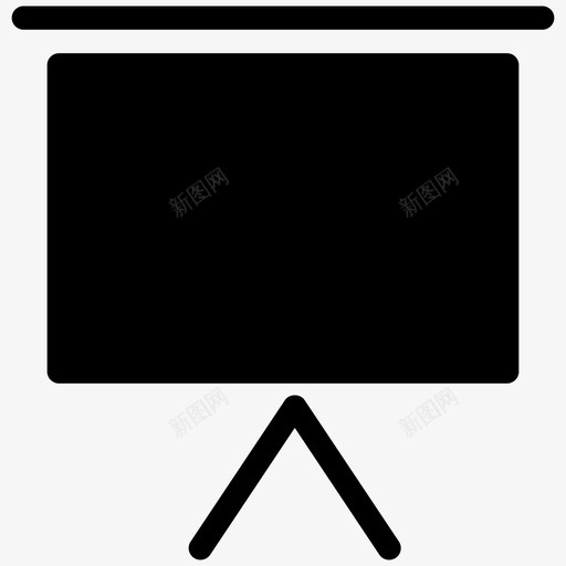 黑板工具教学图标svg_新图网 https://ixintu.com 实心图标 工具 幻灯片 形状 支架 教学 教育实心 文具 演示 绘图 黑板