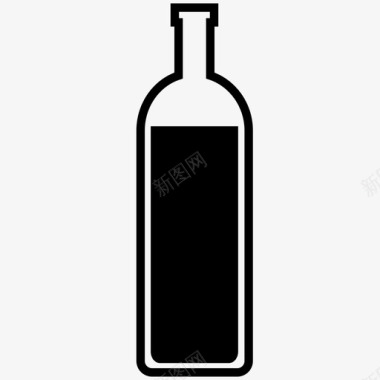 瓶子容器烈酒图标图标