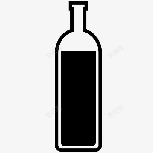 瓶子容器烈酒图标svg_新图网 https://ixintu.com 容器 液体 烈酒 玻璃瓶 瓶子 酒瓶 酒精饮料 饮料