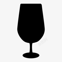 白葡萄酒杯子酒杯白葡萄酒器皿图标高清图片