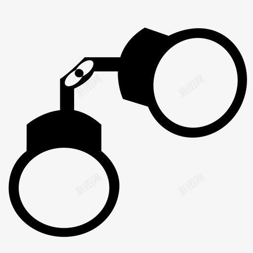 手铐犯罪罪犯图标svg_新图网 https://ixintu.com 囚犯 手铐 犯罪 监狱 监禁 罪犯