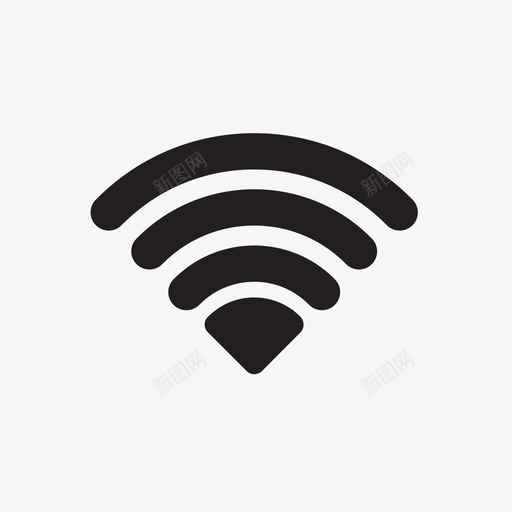 wifi信号传输图标svg_新图网 https://ixintu.com wifi wifi信号 传输 信号 无线 无线信号 波形