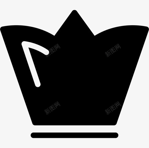 国王皇室黑色高冠形状皇冠图标svg_新图网 https://ixintu.com 国王皇室黑色高冠设计 形状 皇冠