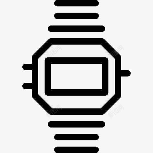 手表秒形状图标svg_新图网 https://ixintu.com 形状 手腕 手表 时间 标志 秒 表带 计时 计时器 轨道时间