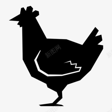 鸡肉火鸡母鸡图标图标