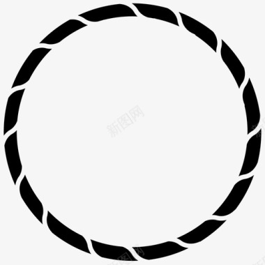 绳索缆绳圆环图标图标