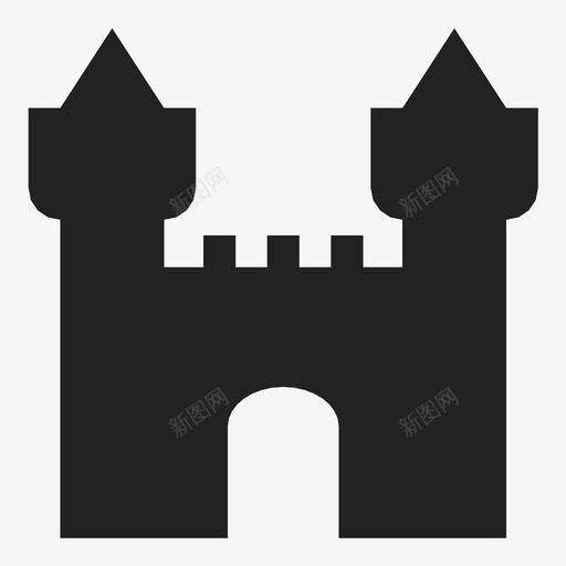 城堡堡垒家图标svg_新图网 https://ixintu.com 城堡 堡垒 塔楼 家 房子 皇室