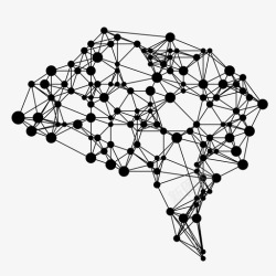 网络系统大脑网络系统网络大脑系统图标高清图片