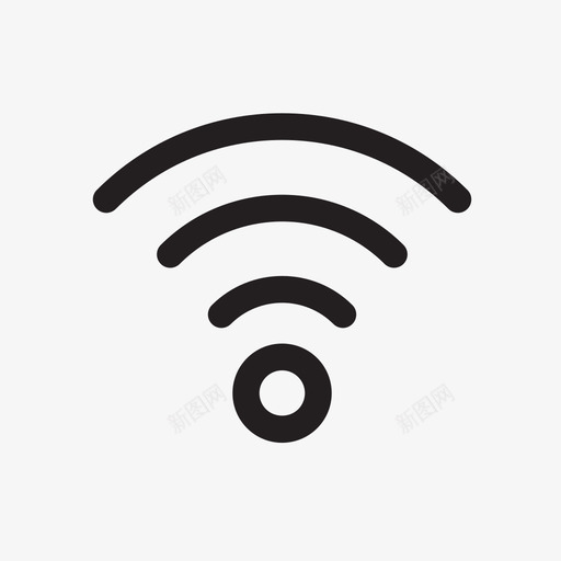 wifi信号传输图标svg_新图网 https://ixintu.com wi-fi wifi wifi信号 传输 信号 无线 无线信号 波形