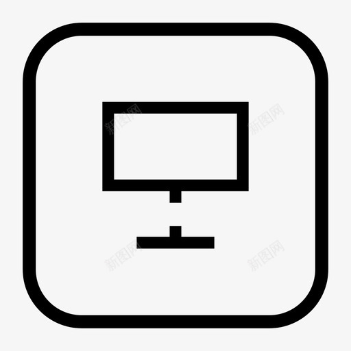 演示文稿显示常规图标svg_新图网 https://ixintu.com powerpoint web 图标 屏幕 常规 显示 演示文稿 通用 通用图标