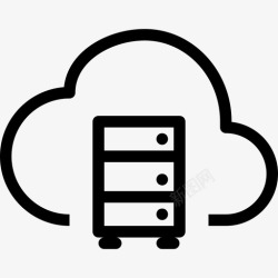 云存储服务器存储服务器云图标高清图片