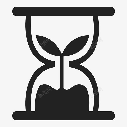 钟声玻璃时钟装载图标svg_新图网 https://ixintu.com 时钟 时间 沙漏 等等 装载 计时器 钟声玻璃