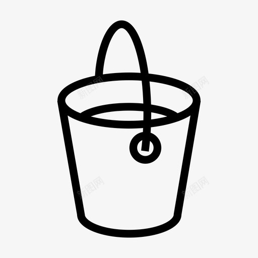 桶油漆工具图标svg_新图网 https://ixintu.com 工具 桶 水 油漆 绘图工具