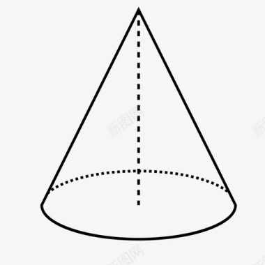 圆锥几何数学图标图标