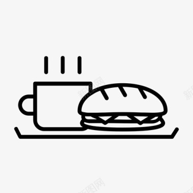 食物咖啡午餐图标图标