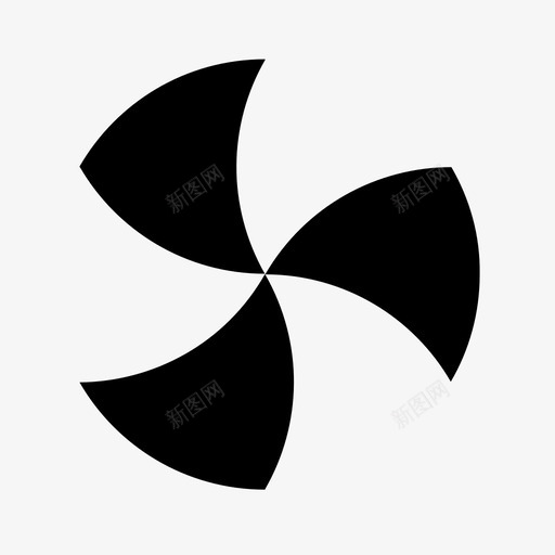 风扇通风气流图标svg_新图网 https://ixintu.com 圆盘燃烧器 旋转 棒棒糖 气流 通风 通风机 风扇 马戏团