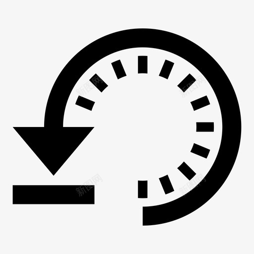 恢复时间机器重新加载图标svg_新图网 https://ixintu.com 向后移动 备份 恢复 时钟 时间机器 返回 返回时间 重做 重新加载