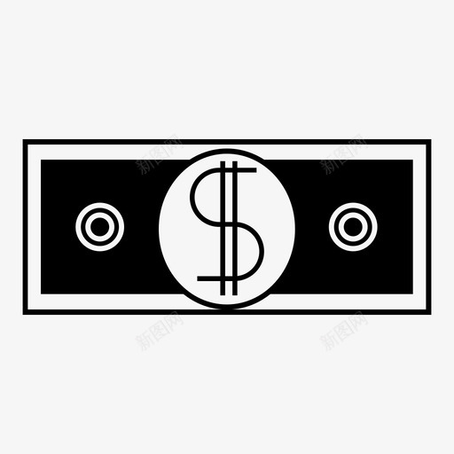 美元付款货币图标svg_新图网 https://ixintu.com 付款 现金 美元 美元符号 货币 钱包 银行