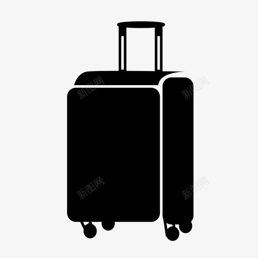 旅行袋行李手提箱图标svg_新图网 https://ixintu.com 手提箱 旅行 旅行者 旅行袋 行李