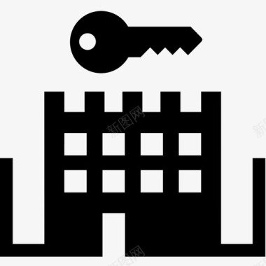 监狱钥匙锁图标图标