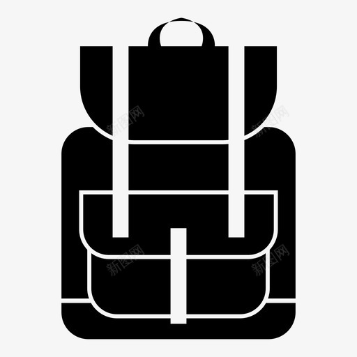 背包旅行旅行者图标svg_新图网 https://ixintu.com 探索 旅行 旅行者 离开 背包 逃离