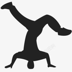 街舞标志霹雳舞舞蹈聚会图标高清图片
