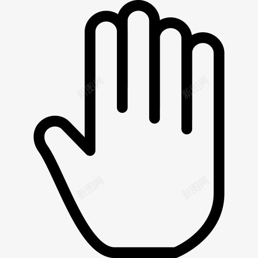 五个手指线条图标移动svg_新图网 https://ixintu.com 五个手指 屏幕 平板电脑 形状 技术 标志 移动 线条图标 触摸 触摸手势 选择