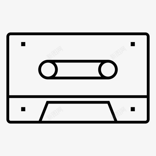 卡带磁带声音图标svg_新图网 https://ixintu.com 卡带 声音 录音 磁带 音乐磁带 音频