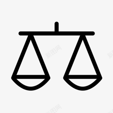 公正平衡平等图标图标