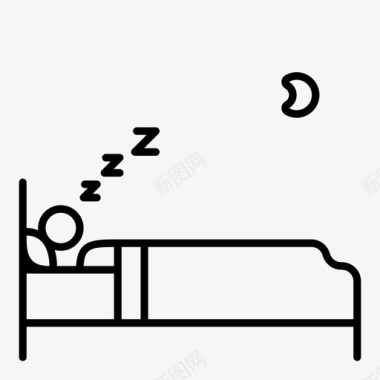 睡觉例行仪式图标图标