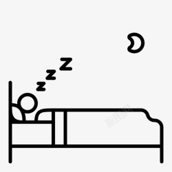 每天10点睡觉睡觉例行仪式图标高清图片
