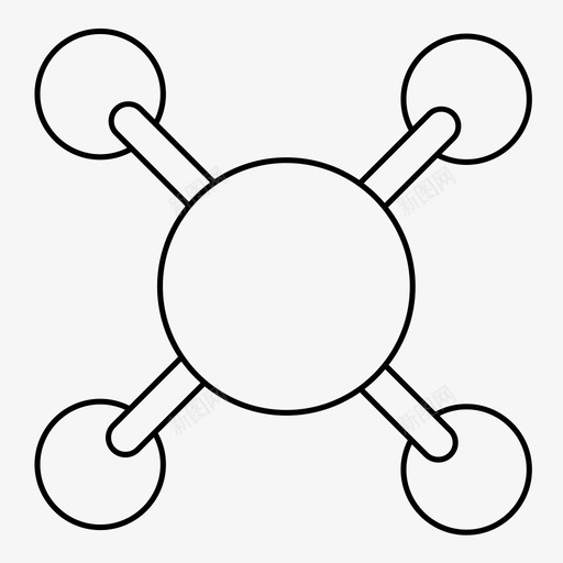 网络抽象连接图标svg_新图网 https://ixintu.com 商业模式 抽象 球体 网络 连接