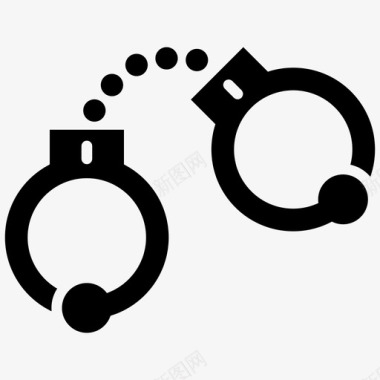 手铐锁监狱图标图标