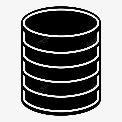 数据库计算机数据文件图标svg_新图网 https://ixintu.com 数据存储 数据库 数据文件 计算机