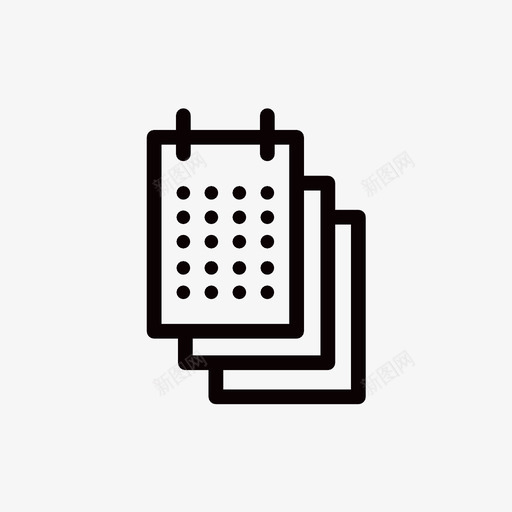 日历时间当前图标svg_新图网 https://ixintu.com 当前 日历 日期 时间 未来 组织 组织者 计划 过去